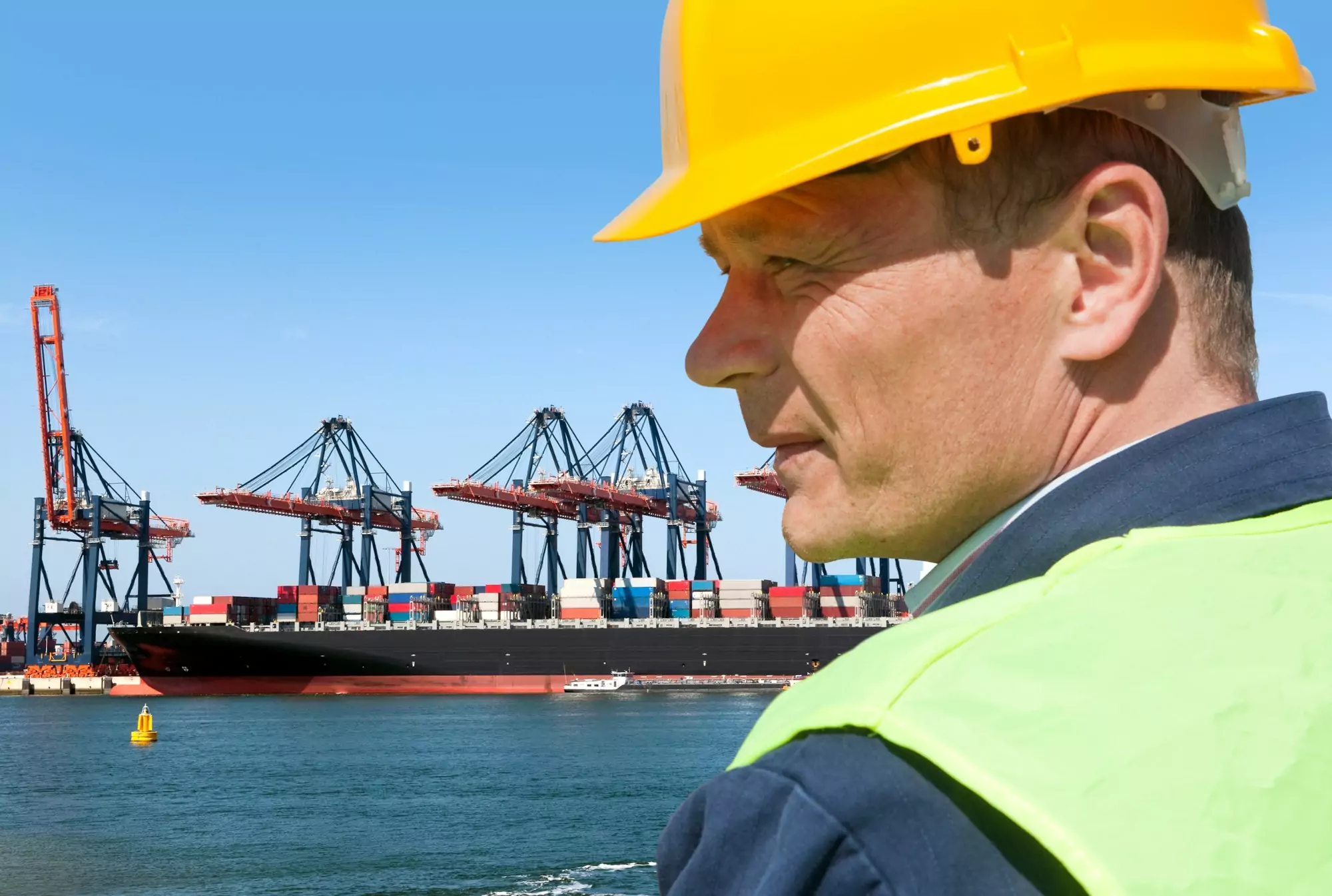 Werknemer in Haven Rotterdam