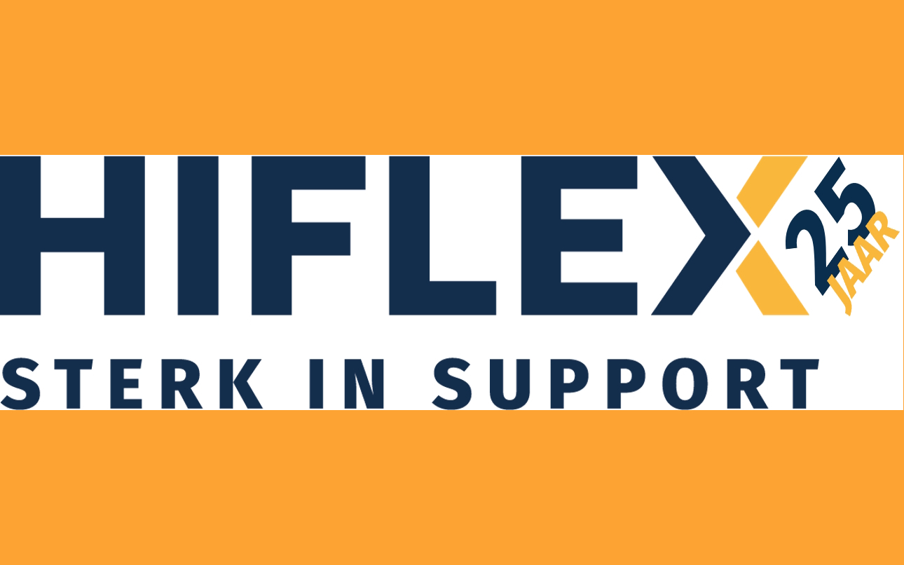 Logo van Hiflex jubileum