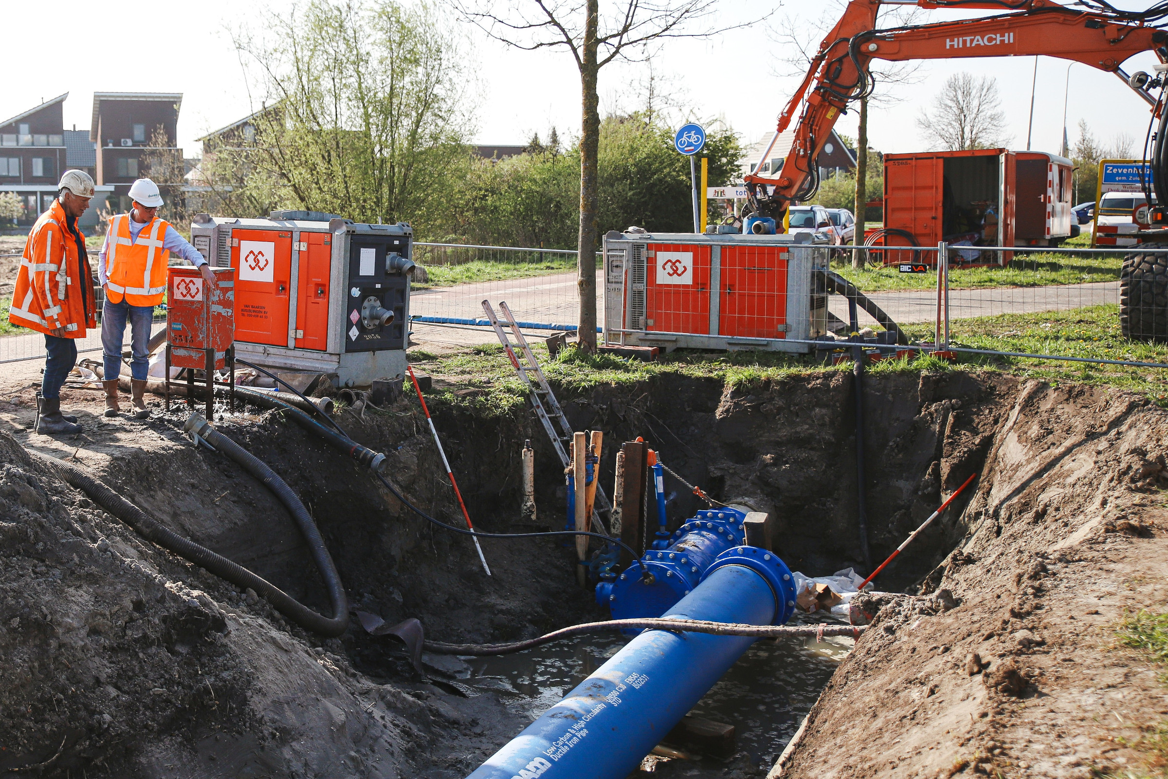 aanleg drinkwaterleiding