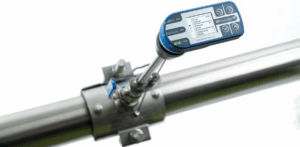 M insteek flowmeter met hot tap zadel