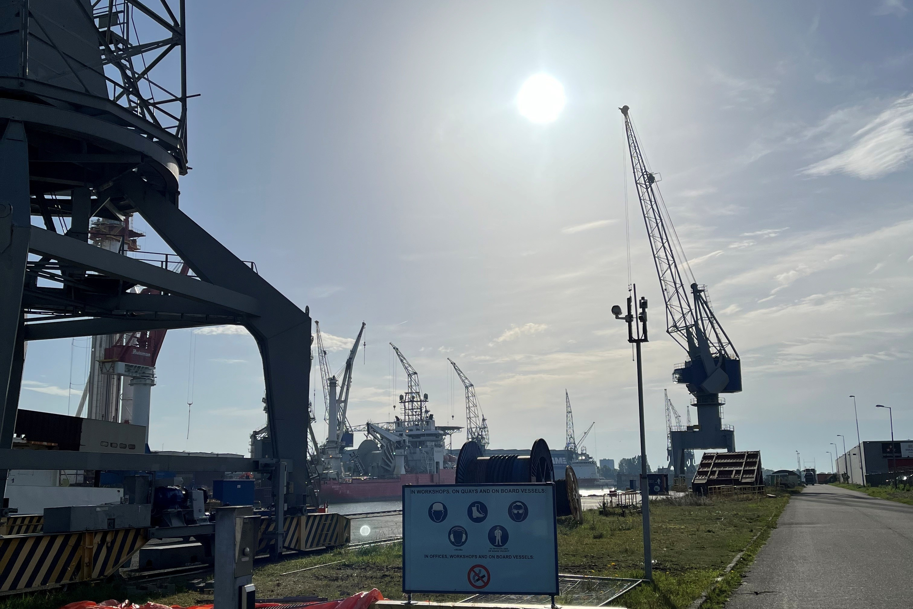 Kraan in Rotterdamse haven