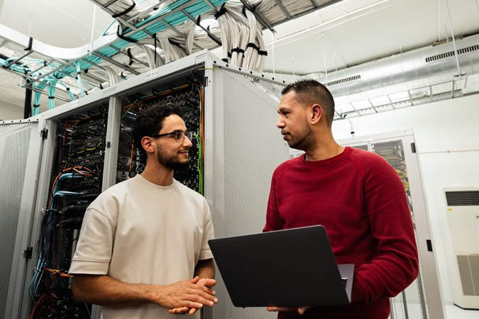 overleg met gebruik laptop