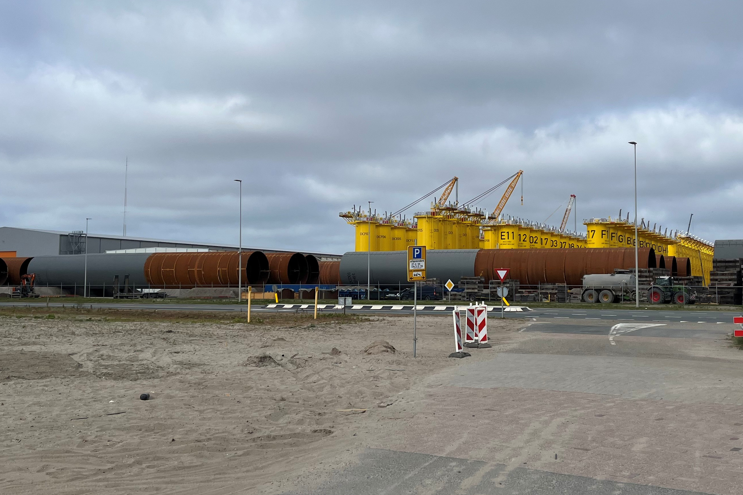 productie van offshore windfunderingen