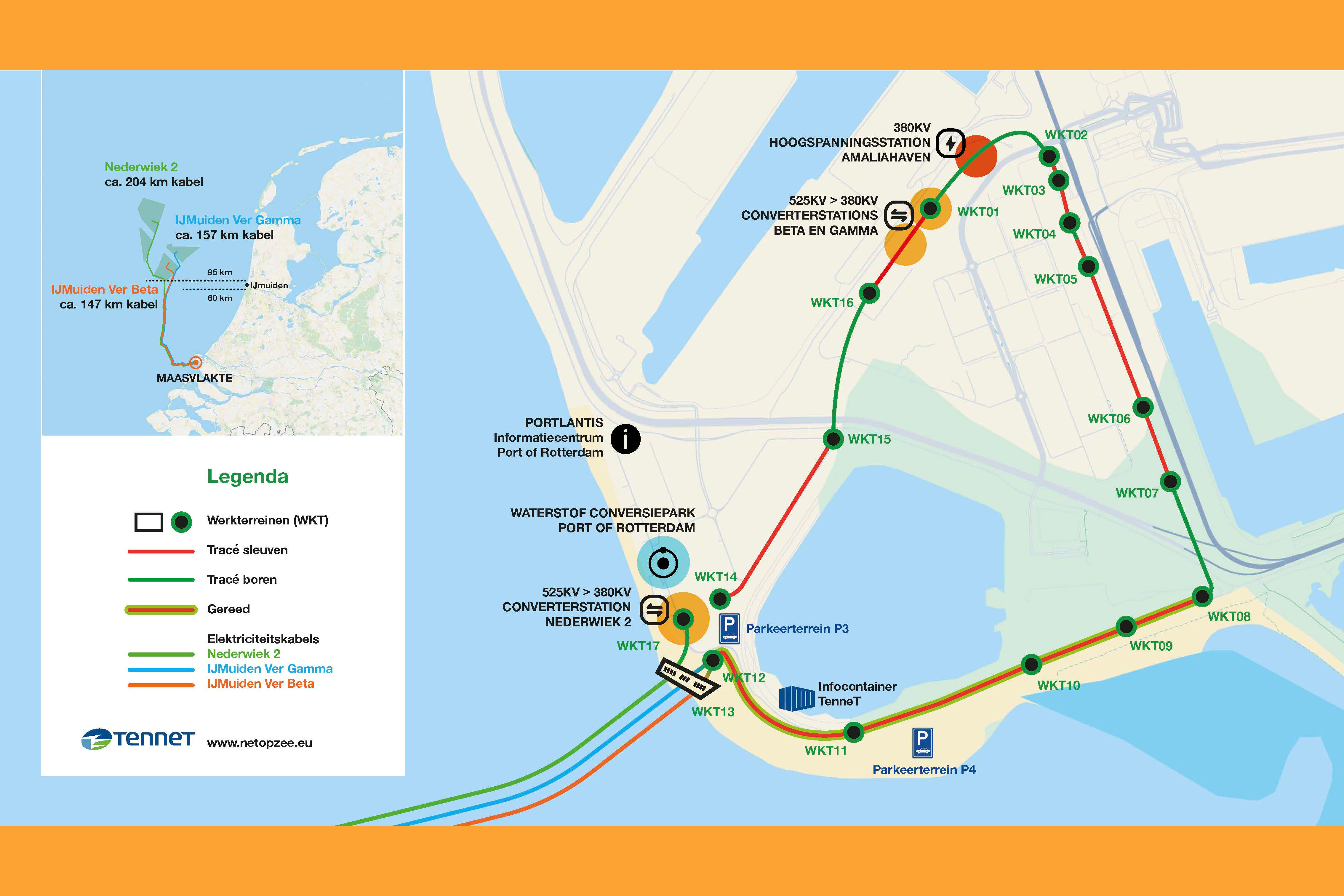 Overzichtskaart Maasvlakte