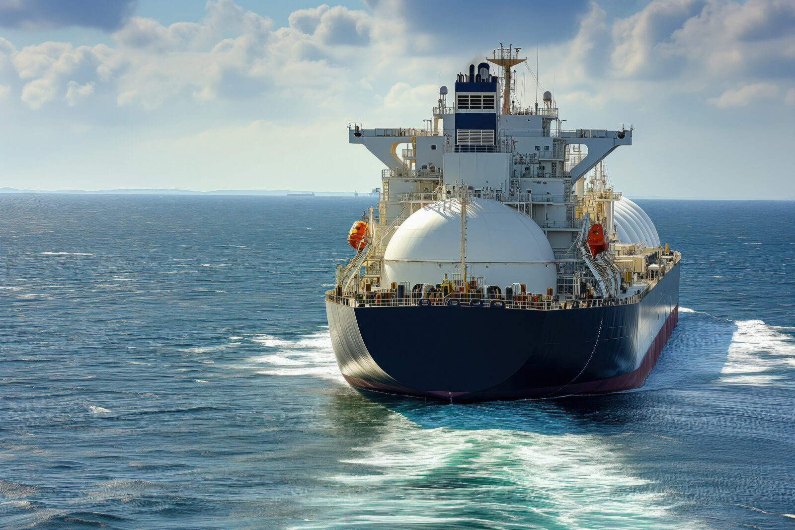 LNG tanker op zee