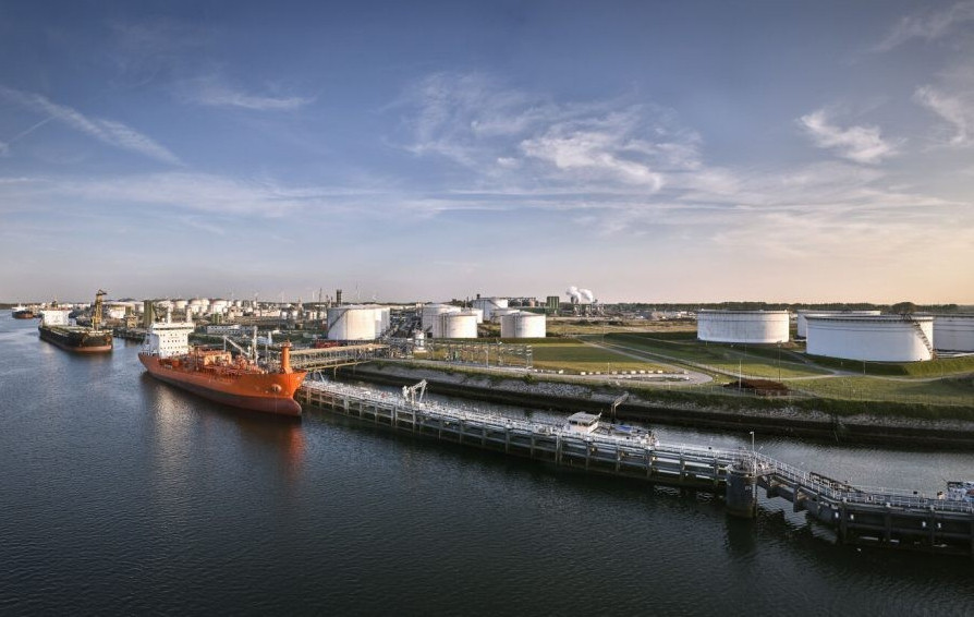Schip in Haven Rotterdam